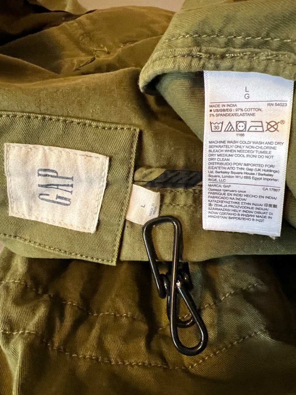 Gap Utility Jacket Distressed Womens size L - Picture 7 of 16